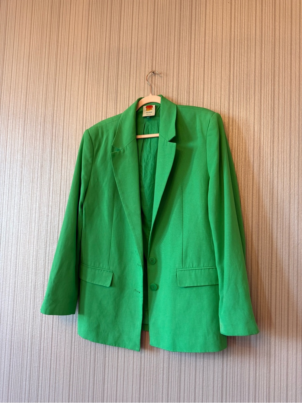 FARM Rio Vibrant Green Two-Button Blazer - Picture 11 of 15